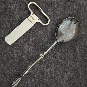 Vintage Salad Tongs & Wine Bottle Opener Bundle